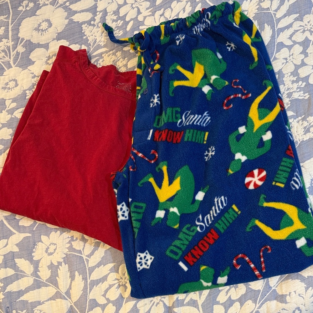 Buddy the Elf Fleece Pajamas - XL